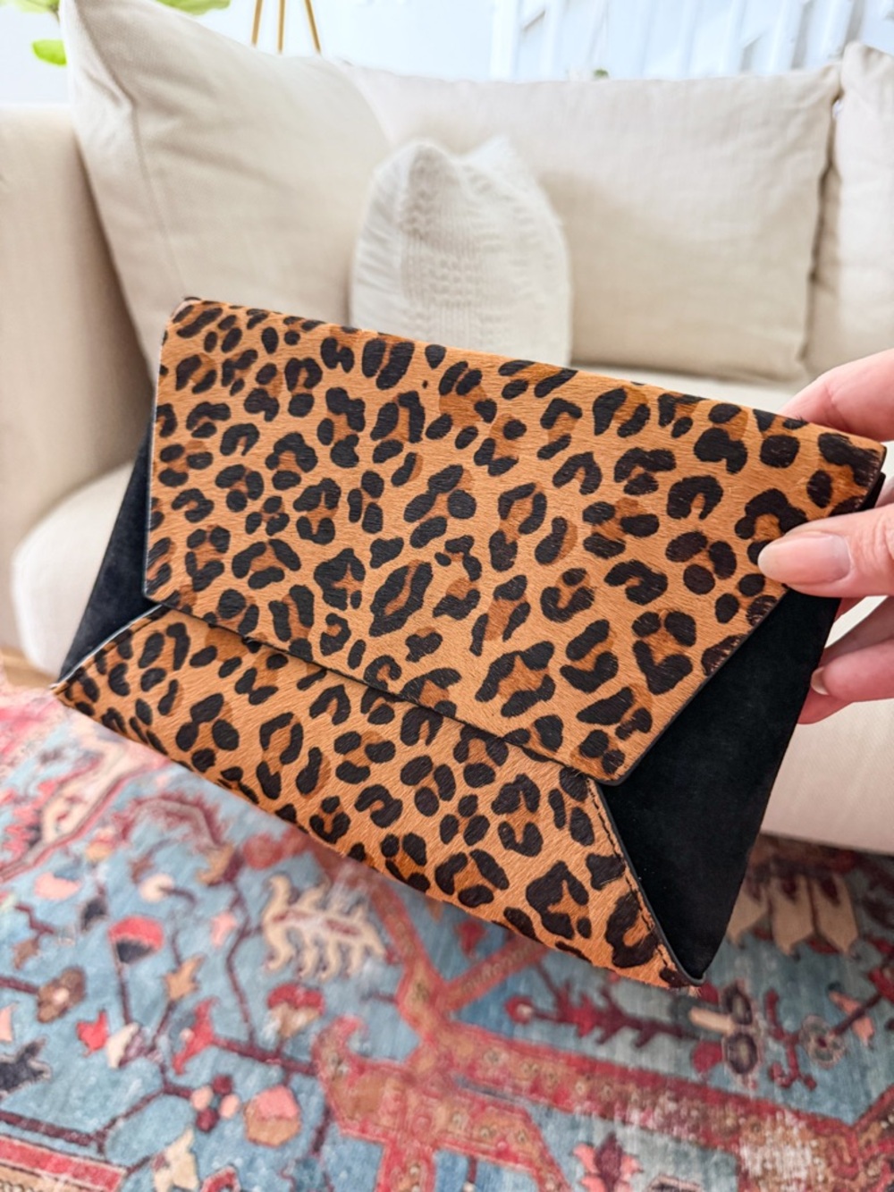J. Crew Calf Hair Envelope Clutch